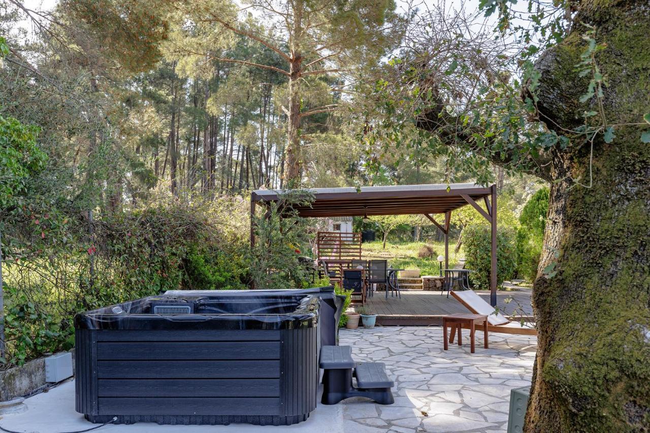Spyrelia Villa With Private Pool & Outdoor Hot Tub Dassia  Esterno foto